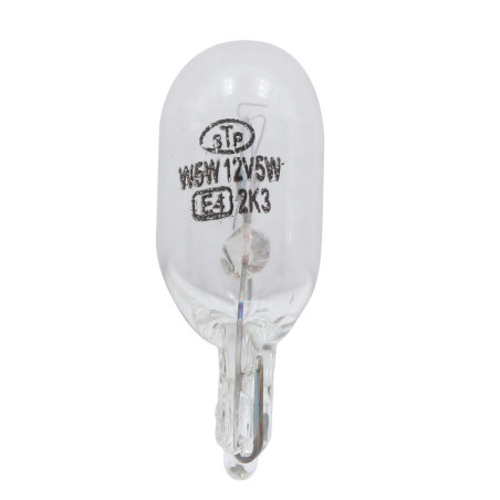 AMPOLLETA  T10 12 VOLTS 5 WATTS COLA PESCADO MEDIANA BASE W2.1x9.5D