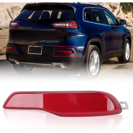 REFLECTOR DE PARACHOQUE TRASERO DERECHO JEEP CHEROKEE 2014-2018 OEM 68105144AC