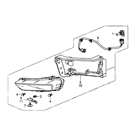 NEBLINERO DELANTERO DERECHO HONDA ACCORD OEM 33900-T2A-A11 GENUINE