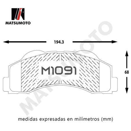 PASTILLA DE FRENO DELANTERA FORD F-150 EXPEDITION LOW METAL BLACK EDITION