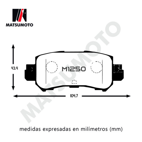PASTILLA DE FRENO DELANTERA MAZDA CX-5 CX-3 LOW METAL BLACK EDITION