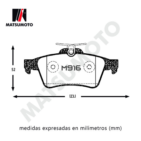PASTILLA DE FRENO TRASERA MAZDA 3  MAZDA 5 PEUGEOT VOLVO