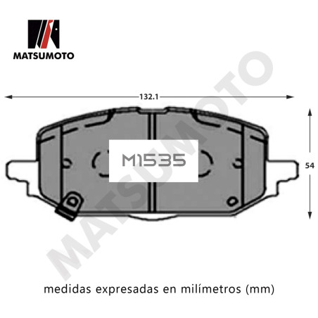 PASTILLA DE FRENO DELANTERA CHEVROLET ONIX