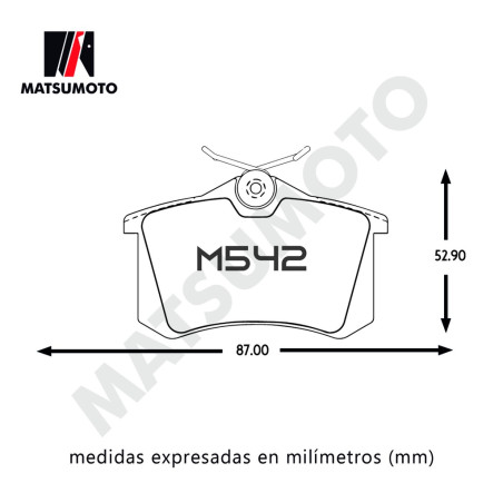 PASTILLA DE FRENO TRASERA CITROEN VOLKSWAGEN PEUGEOT RENAULT SKODA AUDI BRILLANCE