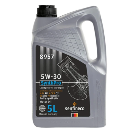 ACEITE SENFINECO 5W30 SINTETICO 5 LITROS API SP ACEA C2/C3 PARA DPF