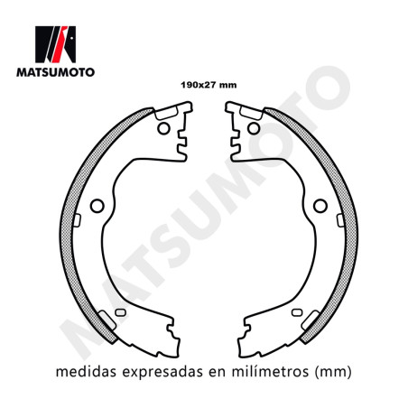 BALATAS / PATINES DE FRENO HYUNDAI SANTA FE