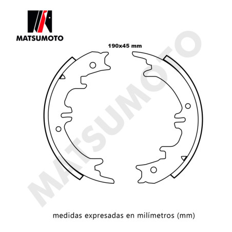 BALATAS / PATINES DE FRENO MITSUBISHI MONTERO SPORT