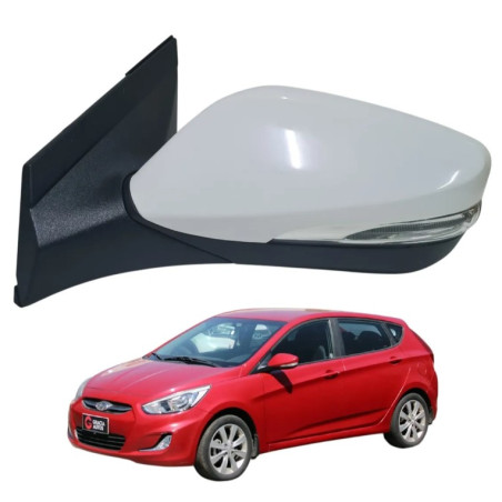 ESPEJO EXTERIOR IZQUIERDO HYUNDAI ACCENT RB 2011 2020 CON INTERMITENTE