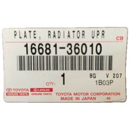 MASCARA CUBRE CHAPA BAJO CAPOT TOYOTA RAV4 2012 2016 ORIGINAL OEM 16681-36010