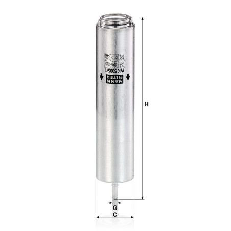 FILTRO PETROLEO MANN WK5005/1Z BMW MINI COOPER