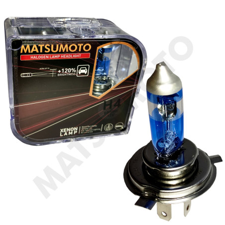 SET AMPOLLETA HALOGENA H4 12V 60/55W BASE P43T COOLBLUE