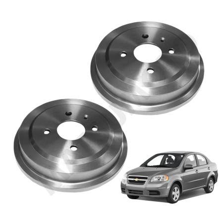 TAMBOR DE FRENO TRASERO CHEVROLET AVEO OPTRA SPARK GT 2004 2017 C/U