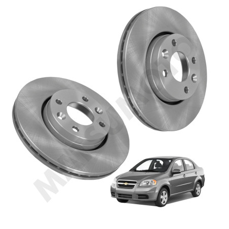 DISCO FRENO DELANTERO CHEVROLET AVEO 2009 2016 SPARK GT 2016 ON C/U