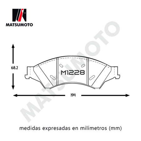 PASTILLA DE FRENO DELANTERA FORD RANGER MAZDA BT50 SEMI