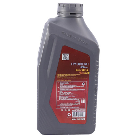 ACEITE HYUNDAI CAJA DE CAMBIO MANUAL 75W90 HYUNDAI XTEER 1 LITRO