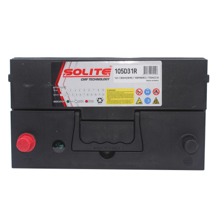 BATERIA 12VOLT 90AH AMPERES CCA750 SOLITE 105D31R