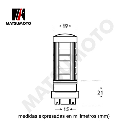 AMPOLLETA 3157 (3057) LED