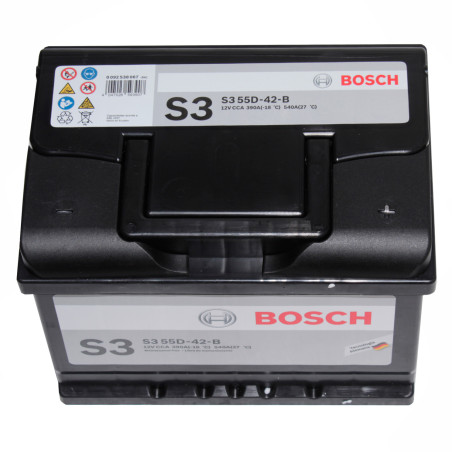 BATERIA 12VOLT 55AH AMPERES CCA390 BOSCH S3