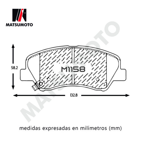 PASTILLA DE FRENO DELANTERA KIA CERATO VELOSTER CERAMICA