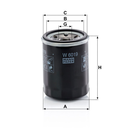 FILTRO ACEITE MANN SUBARU NEW FORESTER NEW XV NEW IMPREZA