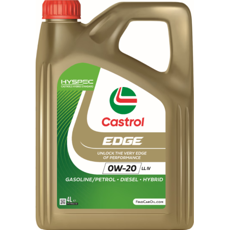 ACEITE CASTROL EDGE 0W20 LL IV 4 LITROS